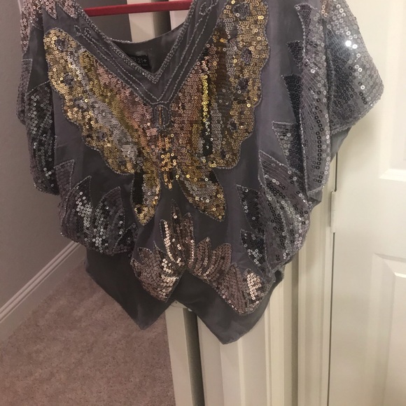 Forever 21 Tops - Plus size sequin overlay
